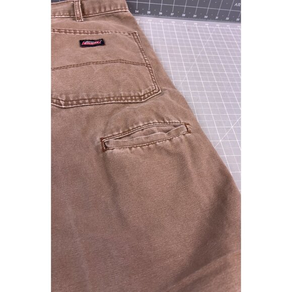 Dickies Brown Canvas Duct Work Pants 36x29 Men’s Heavyweight Workwear - Picture 4 of 5